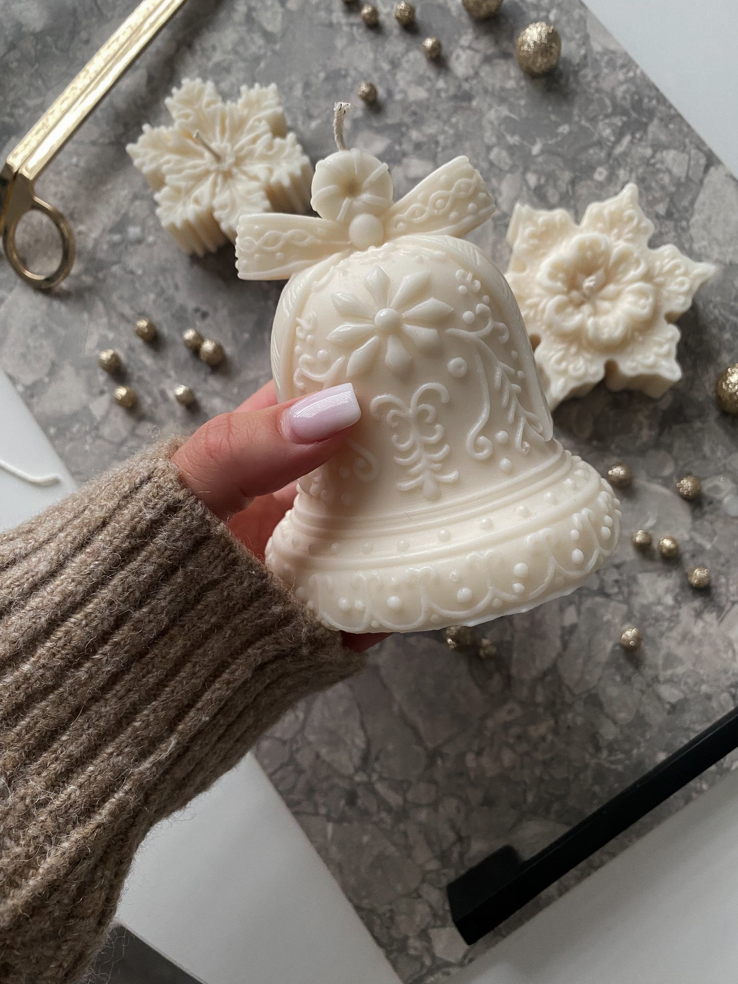 Kerze Weihnachtsglocke