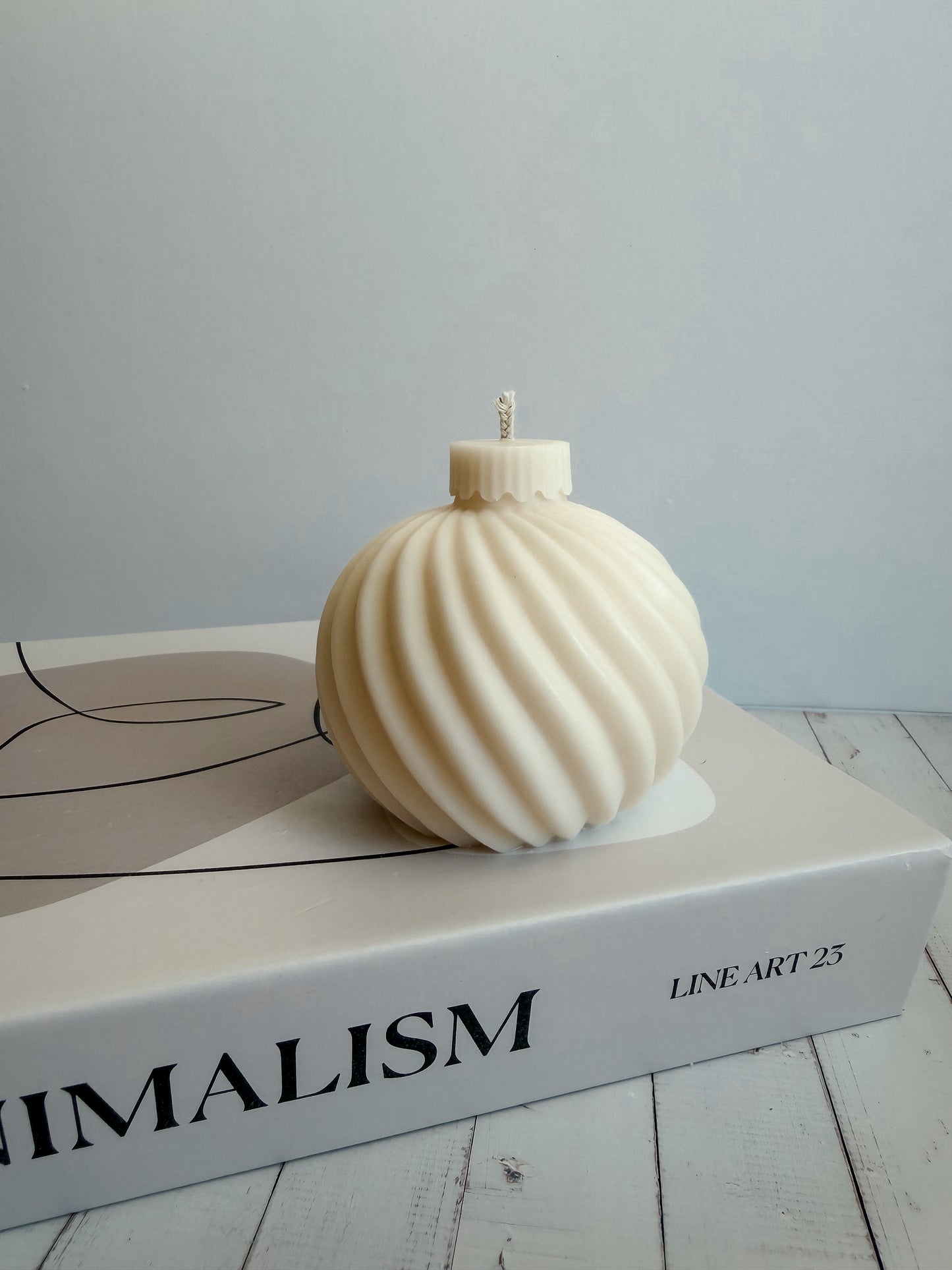 Kerze Weihnachtskugel